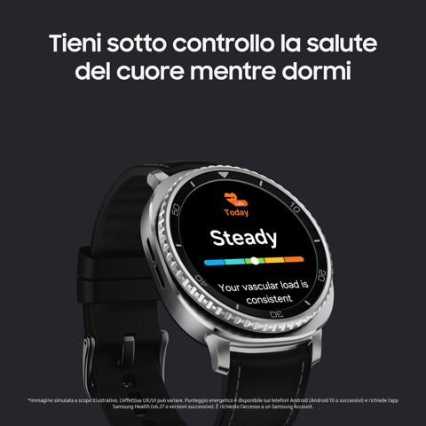 Samsung Galaxy Watch8 Classic (Black, BT, 46mm) Smartwatch Galaxy AI, design resistente agli urti, lunetta girevole, processore 3nm, monitoraggio attività fisica e sonno, One UI 8