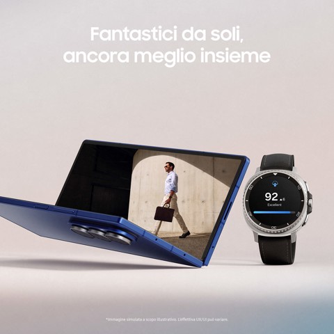 Samsung Galaxy Watch8 Classic (Black, BT, 46mm) Smartwatch Galaxy AI, design resistente agli urti, lunetta girevole, processore 3nm, monitoraggio attività fisica e sonno, One UI 8