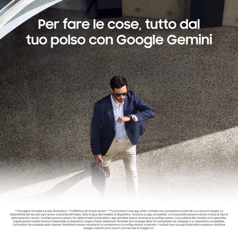 Samsung Galaxy Watch8 Classic (White, BT, 46mm) Smartwatch Galaxy AI, design resistente agli urti, lunetta girevole, processore 3nm, monitoraggio attività fisica e sonno, One UI 8