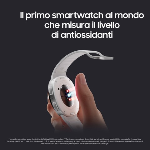Samsung Galaxy Watch8 (Dark Gray, BT, 40mm) Smartwatch Galaxy AI, allenatore personale, design resistente agli urti, processore 3nm, monitoraggio attività fisica e sonno, One UI 8