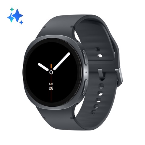 Samsung Galaxy Watch8 (Dark Gray, BT, 44mm) Smartwatch Galaxy AI, allenatore personale, design resistente agli urti, processore 3nm, monitoraggio attività fisica e sonno, One UI 8