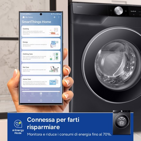 Samsung Lavatrice AI Control Ecodosatore 10Kg WW10FG6U94LBU3