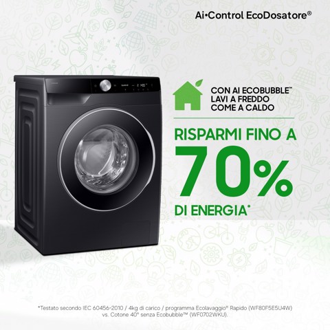 Samsung Lavatrice AI Control Ecodosatore 10Kg WW10FG6U94LBU3
