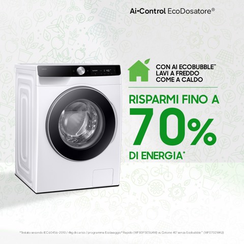 Samsung Lavatrice AI Control Ecodosatore 9Kg WW90DG6U85LKU3