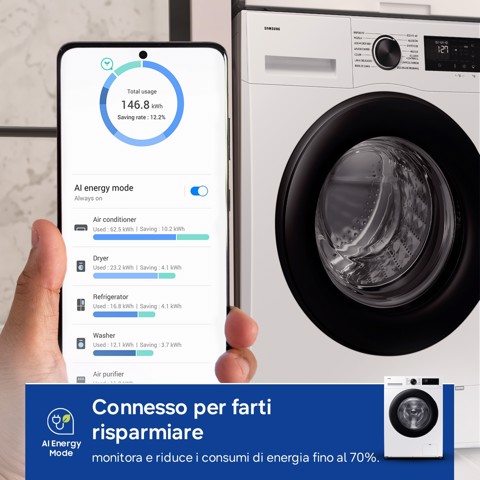 Samsung Lavatrice Crystal Clean™ 9 kg WW90CGC04DAEET