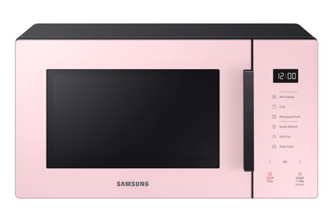 Samsung MG23T5018CP/ET forno a microonde Superficie piana Microonde combinato 23 L 800 W Nero, Rosa
