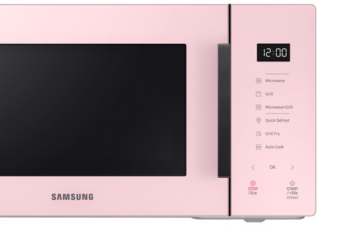 Samsung MG23T5018CP/ET forno a microonde Superficie piana Microonde combinato 23 L 800 W Nero, Rosa