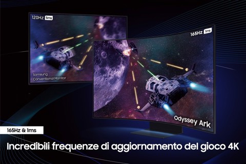 Samsung Monitor Gaming Odyssey Ark 2ª Gen. da 55" UHD Curvo