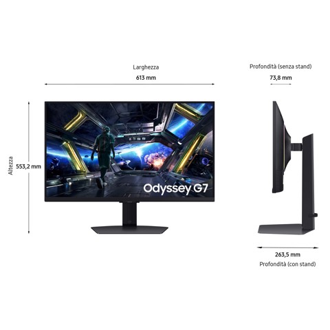 Samsung Monitor Gaming Odyssey G7 - G70D da 27''