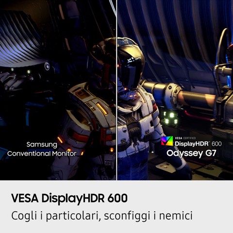 Samsung Monitor Gaming Odyssey G7 - G75F da 37" UHD Curvo