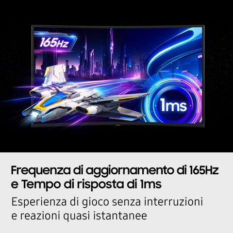 Samsung Monitor Gaming Odyssey G7 - G75F da 37" UHD Curvo