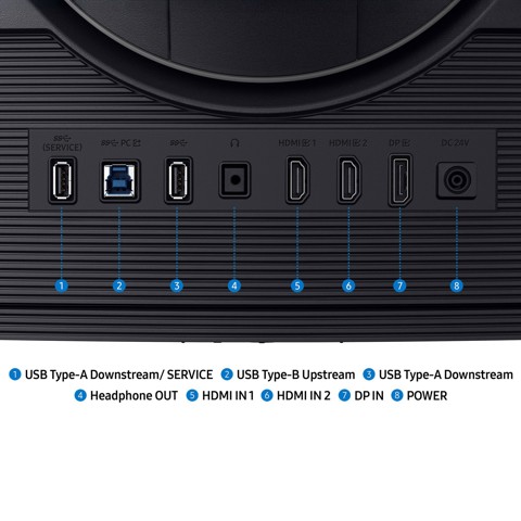 Samsung Monitor Gaming Odyssey G7 - G75F da 37" UHD Curvo