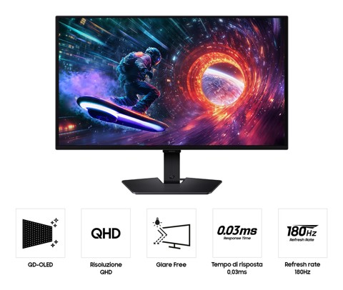 Samsung Monitor Gaming Odyssey OLED G5 - G50SF da 27" QHD Flat