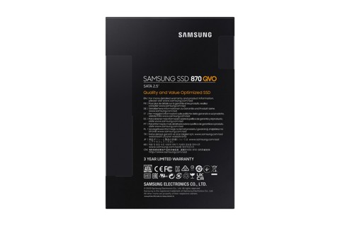 Samsung SSD interno QVO 870 MZ-77Q1T0 2.5" 1 TB Serial ATA III QLC