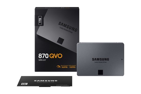 Samsung SSD interno QVO 870 MZ-77Q1T0 2.5" 1 TB Serial ATA III QLC