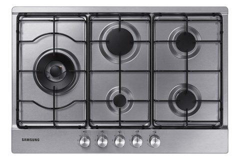 Samsung NA75M3130AS Piano cottura a gas 75cm 5 bruciatori, Inox