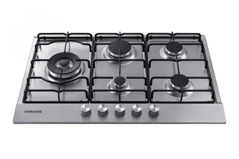 Samsung NA75M3130AS Piano cottura a gas 75cm 5 bruciatori, Inox