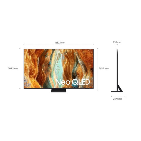 Samsung Neo QLED AI TV 55" QE55QN70FAUXZT 4K Mini LED, Processore NQ4 AI Gen2, 4K AI Upscaling, Motion Xcelerator 144Hz, Neo Quantum HDR, OTS Lite, AirSlim Design, Vision AI Smart TV, 2025