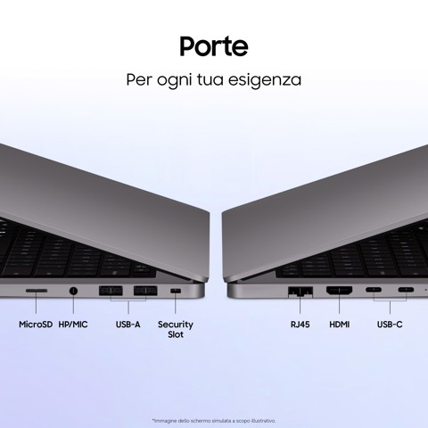 Samsung NP760VJG-KG3IT laptop Copilot+ PC Intel Core Ultra 7 355 Computer portatile 40,6 cm (16") WUXGA 16 GB LPDDR5x-SDRAM 512 GB SSD Wi-Fi 6E (802.11ax) Windows 11 Home Grigio