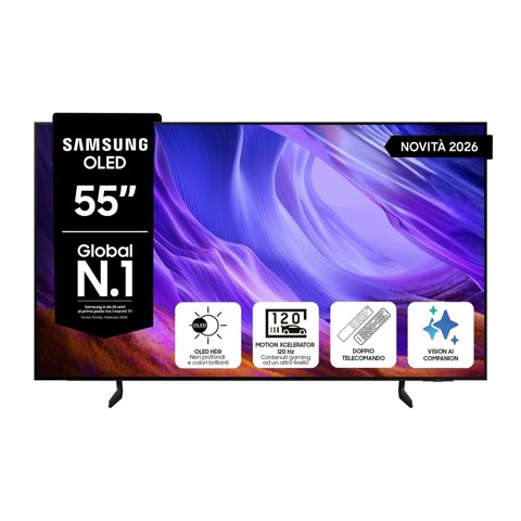 Samsung OLED 4K Vision AI Smart TV 55" QE55S85HAEXZT, 2026