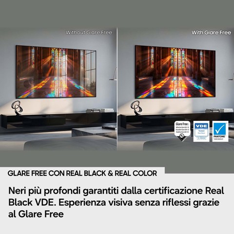 Samsung OLED AI TV 42" QE42S90HAEXZT 4K, Processore NQ4 AI Gen3, 4K AI Upscaling Pro, Glare Free, OLED HDR+, Motion Xcelerator 165Hz, Dolby Atmos & OTS Lite, Laser Slim Design, Vision AI Smart TV, 2026