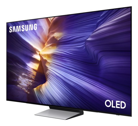 Samsung OLED AI TV 55" QE55S90FAEXZT 4K, Processore NQ4 AI Gen3, 4K AI Upscaling Pro, Schermo antiriflesso, OLED HDR, Dolby Atmos & OTS Lite, Laser Slim Design, Vision AI Smart TV, 2025