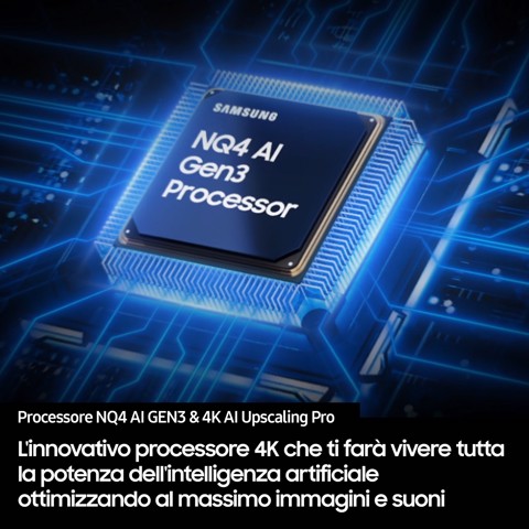 Samsung OLED AI TV 55" QE55S90FAEXZT 4K, Processore NQ4 AI Gen3, 4K AI Upscaling Pro, Schermo antiriflesso, OLED HDR, Dolby Atmos & OTS Lite, Laser Slim Design, Vision AI Smart TV, 2025