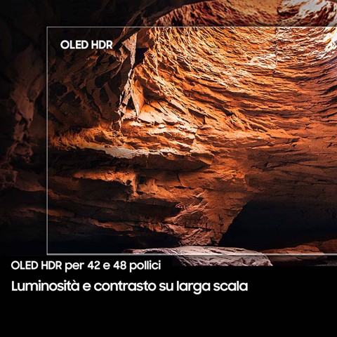 Samsung OLED AI TV 55" QE55S90FAEXZT 4K, Processore NQ4 AI Gen3, 4K AI Upscaling Pro, Schermo antiriflesso, OLED HDR, Dolby Atmos & OTS Lite, Laser Slim Design, Vision AI Smart TV, 2025