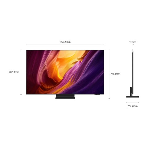 Samsung OLED AI TV 55" QE55S95HFTXZT 4K, Processore NQ4 AI Gen3, 4K AI Upscaling Pro, Glare Free, OLED HDR Pro, Motion Xcelerator 165Hz, Dolby Atmos & OTS+, Infinity One Design, Vision AI Smart TV, 2026