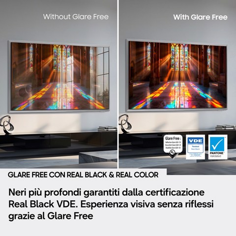 Samsung OLED AI TV 55" QE55S95HFTXZT 4K, Processore NQ4 AI Gen3, 4K AI Upscaling Pro, Glare Free, OLED HDR Pro, Motion Xcelerator 165Hz, Dolby Atmos & OTS+, Infinity One Design, Vision AI Smart TV, 2026