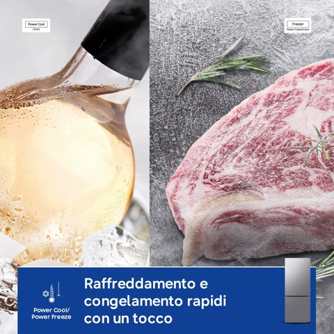 Samsung RB50DG602ES9 Libera installazione 508 L Metallico, Acciaio inox