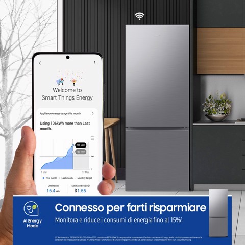 Samsung RB50DG602ES9 Libera installazione 508 L Metallico, Acciaio inox