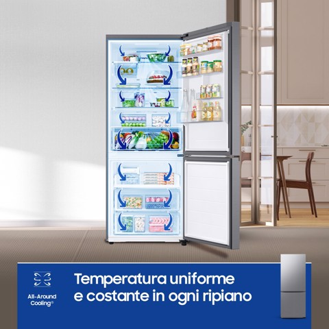 Samsung RB50DG602ES9 Libera installazione 508 L Metallico, Acciaio inox