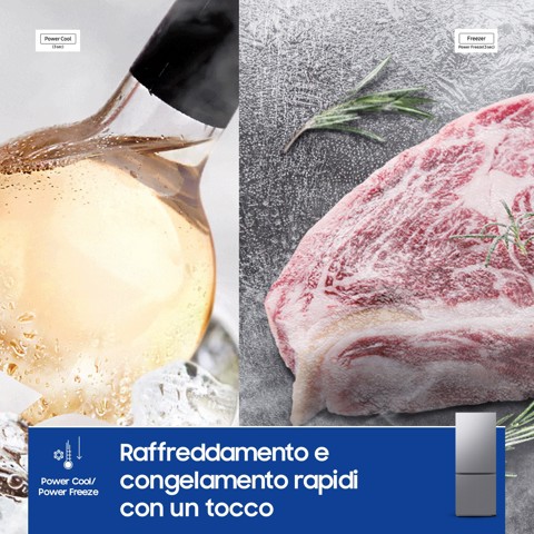 Samsung RB50DG602ES9 Libera installazione 508 L Metallico, Acciaio inox