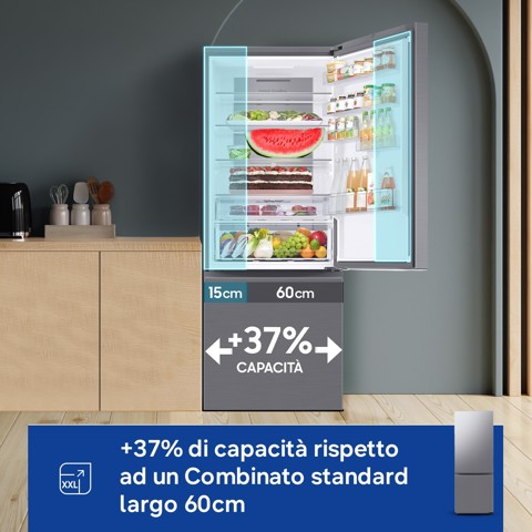 Samsung RB53DG703DS9 Libera installazione 538 L Acciaio inox