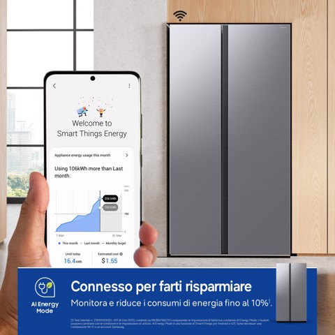 Samsung RS57DG400EM9 frigorifero side-by-side Libera installazione 583 L Acciaio inox