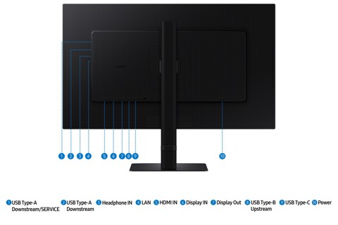 Samsung S60UD Monitor PC 68,6 cm (27") 2560 x 1440 Pixel Quad HD LCD Nero
