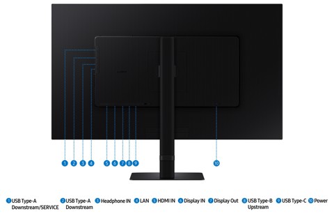 Samsung S60UD Monitor PC 81,3 cm (32") 2560 x 1440 Pixel Quad HD LCD Nero