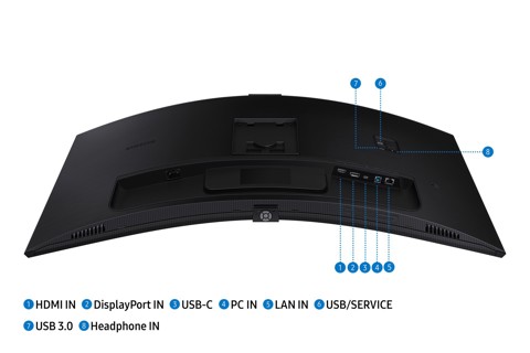 Samsung S65VC Monitor PC 86,4 cm (34") 3440 x 1440 Pixel UltraWide Quad HD LCD Nero