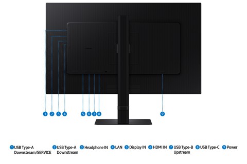 Samsung S80UD Monitor PC 68,6 cm (27") 3840 x 2160 Pixel 4K Ultra HD LCD Nero