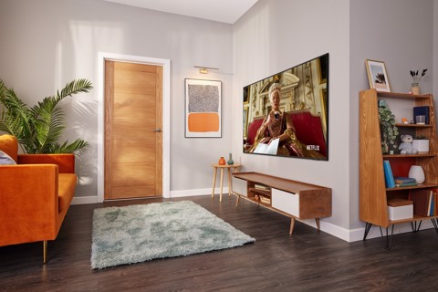 Samsung Series 8 TV Crystal UHD 4K 50” UE50BU8070 Smart TV Wi-Fi Black 2022, Processore Crystal 4K, HDR, Colori reali, Suono ottimizzato