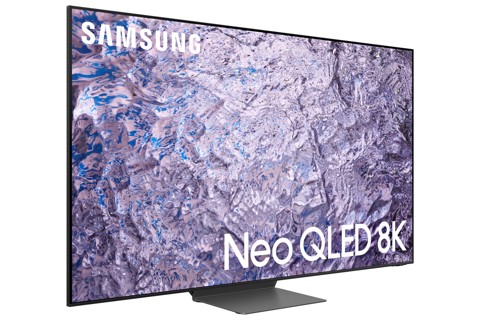 Samsung Series 8 TV QE65QN800CTXZT Neo QLED 8K, Smart TV 65" Processore Neural Quantum 8K, Dolby Atmos e OTS+, Titan Black 2023