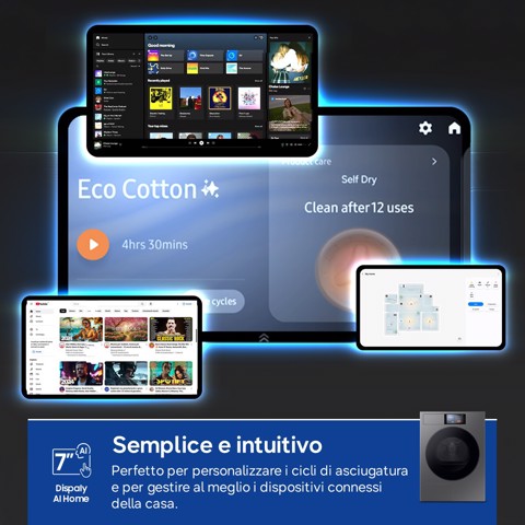 Samsung Series 9 DV90F09F4S asciugatrice Libera installazione Caricamento frontale 9 kg Grigio scuro