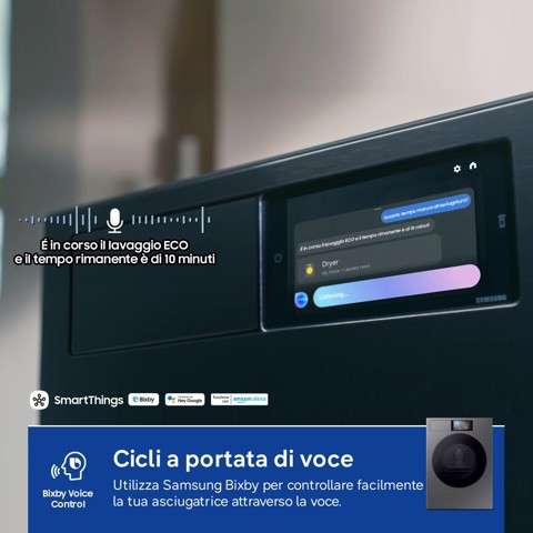Samsung Series 9 DV90F09F4S asciugatrice Libera installazione Caricamento frontale 9 kg Grigio scuro