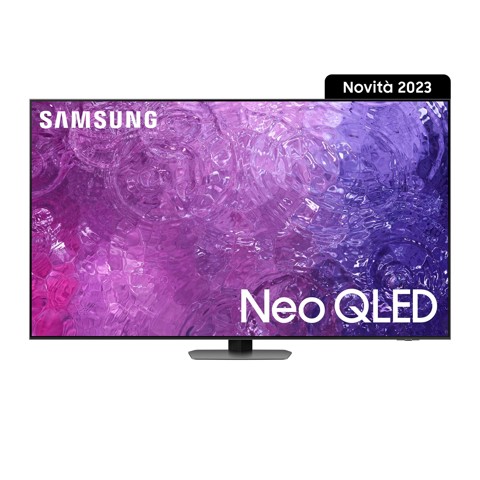 Samsung Series 9 TV QE65QN90CATXZT Neo QLED 4K, Smart TV 65" Processore Neural Quantum 4K, Dolby Atmos e OTS+, Carbon Silver 2023