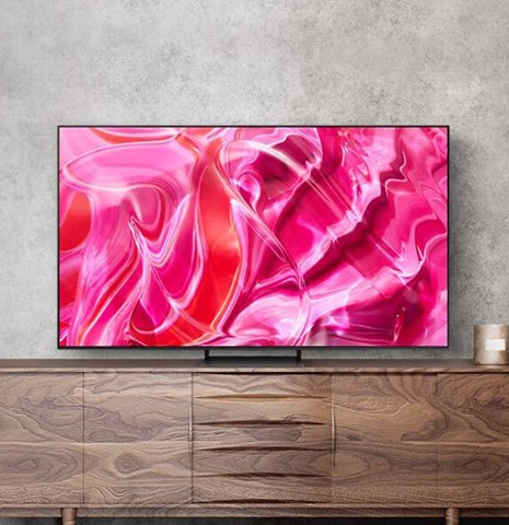 Samsung Series 9 TV QE77S90CATXZT OLED 4K, Smart TV 77" Processore Neural Quantum 4K, Dolby Atmos e OTS Lite, Titan Black 2023