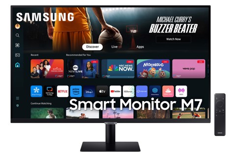 Samsung Smart Monitor M7 - M70D da 32'' UHD Flat LS32DM700UUXEN