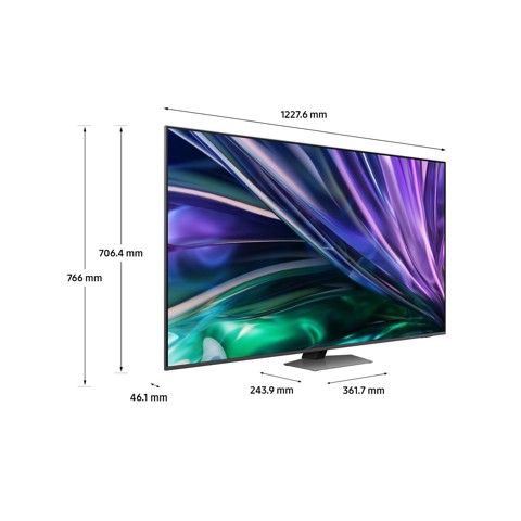 Samsung Smart TV 55” QE55QN85DBTXZT Neo QLED 4K Mini LED Carbon Silver 2024, Processore NQ4 AI GEN2, Tecnologia Quantum Matrix, Simple Chamfer Design, Dolby Atmos