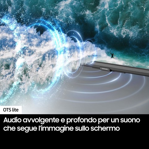 Samsung Smart TV 65” QE65QN90DATXZT Neo QLED 4K Mini LED Titan Black 2024, Processore NQ4 AI GEN2, Tecnologia Quantum Matrix, Neo Slim Design, Dolby Atmos