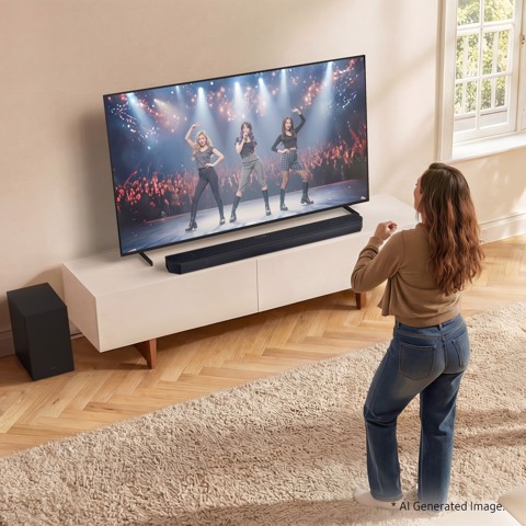 Samsung Soundbar HW-Q600H/XC, Audio 3.1.2 canali, potenza 320W, Voice Enhance Mode, Bluetooth 5.3, Q-Symphony, Wireless Dolby Atmos, 2026